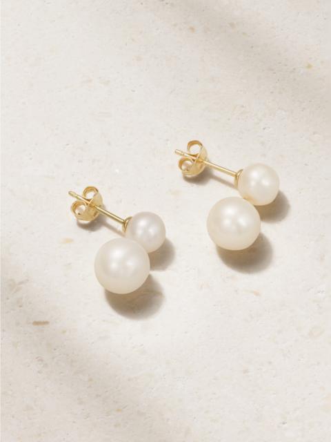 MATEO Duo 14-karat Gold Pearl Earrings