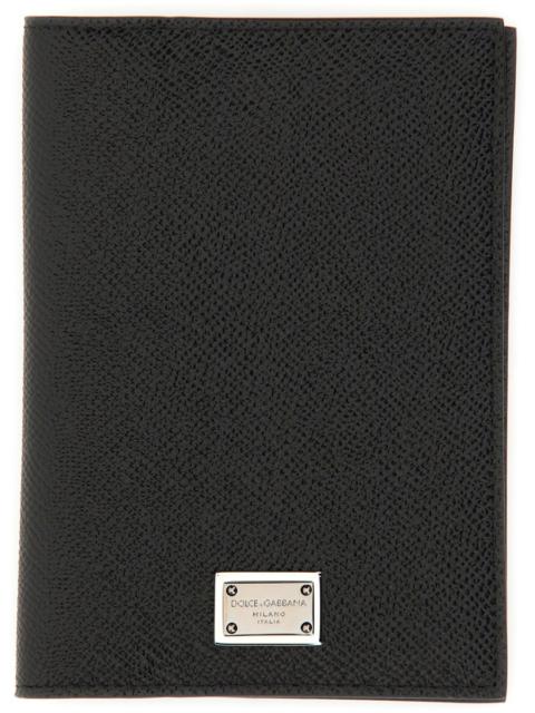 Dolce & Gabbana Men Porta Passaporto In Pelle