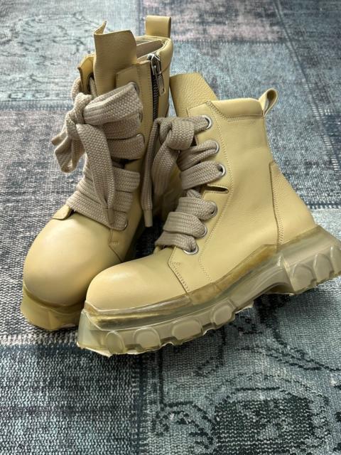 Rick Owens Rick Owens thick-lace transparent octopus-sole military boots