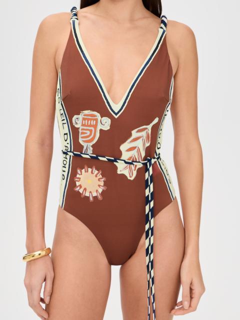 ALÉMAIS Soleil D'Amour V Neck One Piece