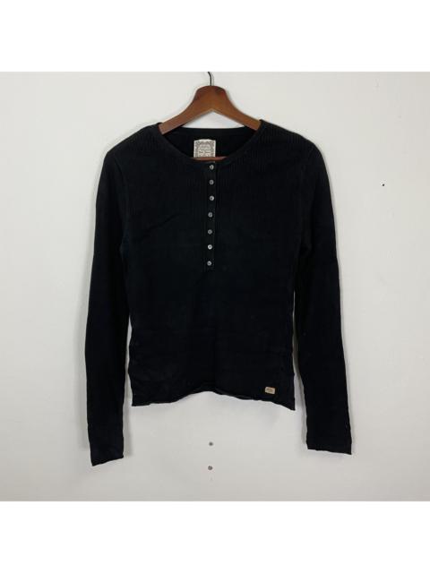 Other Designers Coloured Cable Knit Sweater - Vintage Polo Jeans Half Button Knitwear