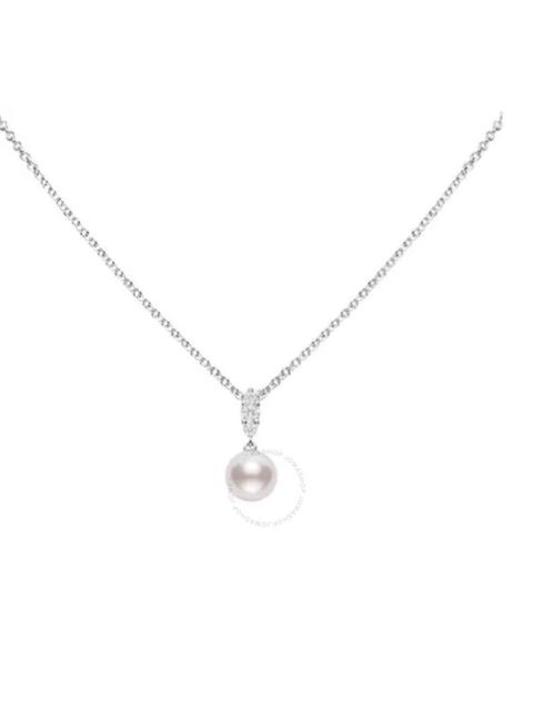 MIKIMOTO Mikimoto Morning Dew Akoya Cultured Pearl Pendant – 18K White Gold - MPA10382ADXW