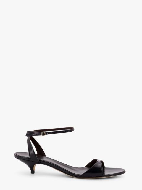 The Row The Row Vika 35 Leather Heel Sandals