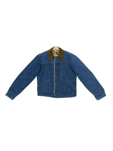 Levi's Vintage 80’s Maverick Ranch Denim Corduroy Neck Jacket