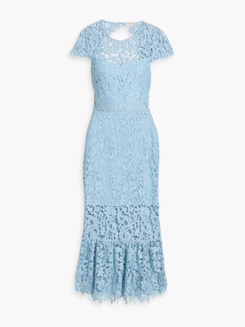 Alice + Olivia Clover open-back guipure lace midi dress
