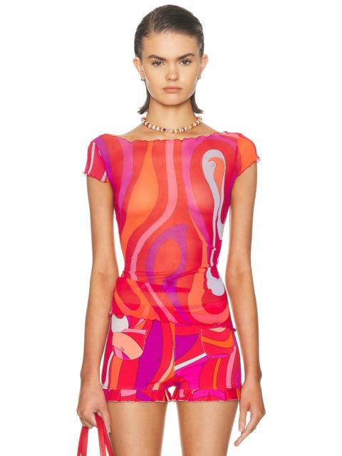 PUCCI Cap Sleeve Top