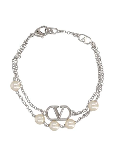 Valentino VLOGO SIGNATURE BRACELET WITH PEARLS