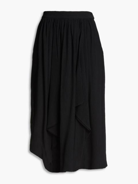 Isabel Marant Darnae cotton and silk-blend crepon midi skirt