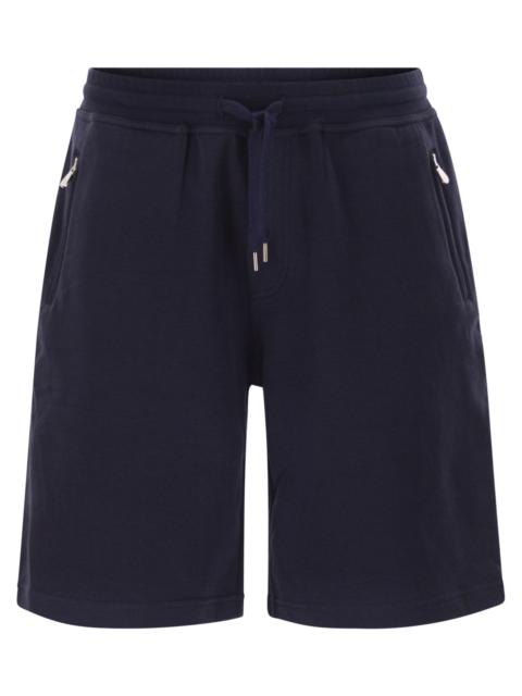 Brunello Cucinelli Brunello Cucinelli Men Techno Cotton Fleece Bermuda Shorts