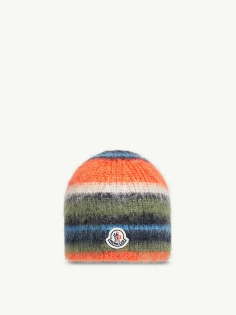 Moncler Striped Mohair Beanie