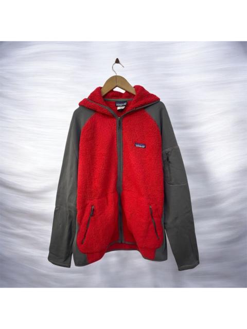 Patagonia Polartec Patagonia Hybrid Sherpa Fleece Hooded Jacket