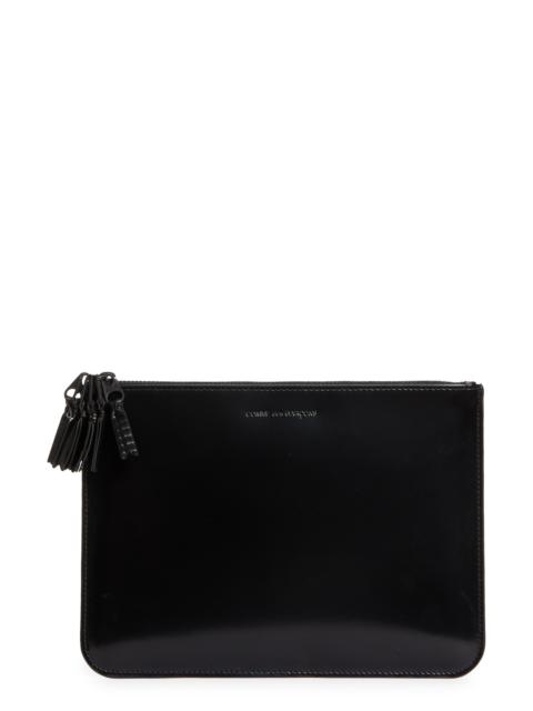 Comme Des Garçons Comme des Garçons Wallets Large Zipper Medley Leather Pouch in Black at Nordstrom