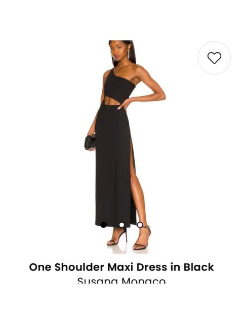 Other Designers NWT Revolve Susana Monaco One Shoulder
Cutout Maxi Dress w Leg Slit Sz Large‎