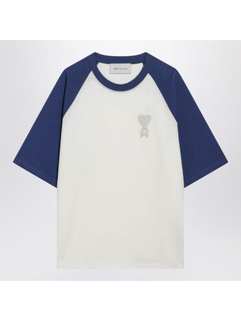 AMI Paris Ami Paris White/Ink Ami De Coeur T-Shirt Women