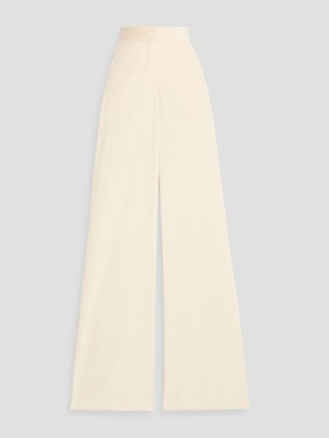 Max Mara Tritone cotton-blend corduroy wide-leg pants