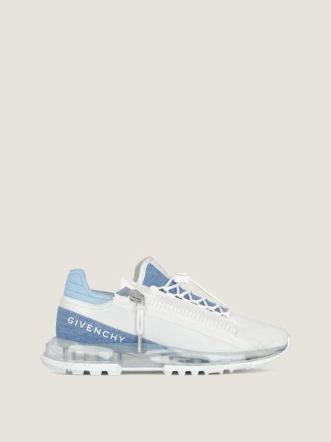 Givenchy SPECTRE RUNNER SNEAKERS IN SYNTHETIC LEATHER AND DENIM