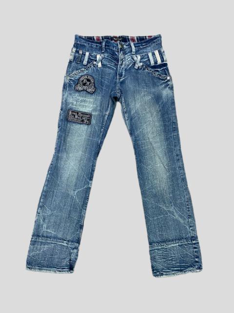 Other Designers Vintage - RARE WILDLIFE SEDITIONARIES DOUBLE WAIST DENIM JEANS S37