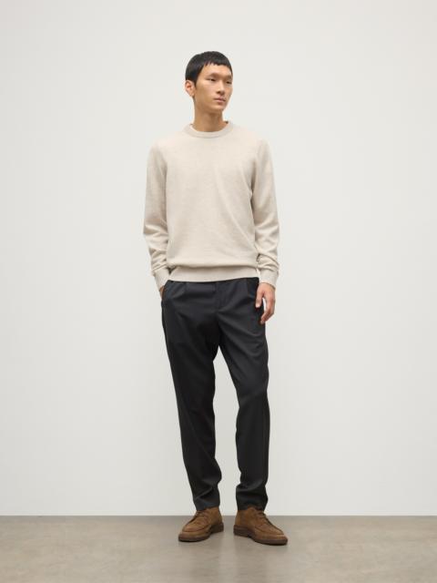 Johnstons of Elgin Rory Natural Classic Cashmere Crew Jumper