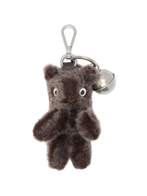 Acne Studios Brown Teddy Bear Keychain