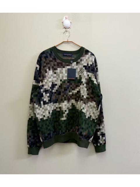 Louis Vuitton LOUIS VUITTON LV x Pharrell Williams camouflage full-logo sweater