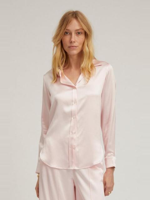SPRWMN BALLET SILK FITTED BUTTON DOWN