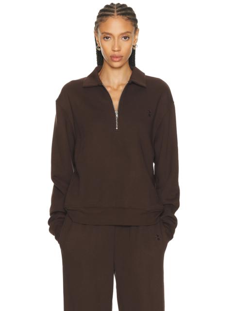 ÉTERNE Zip-up Polo Sweatshirt