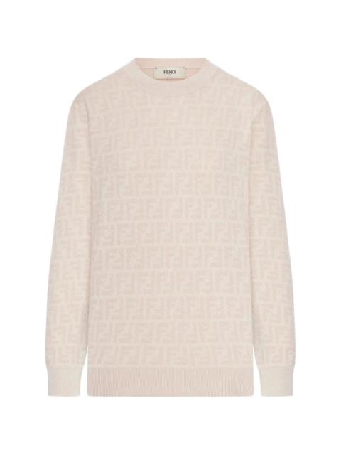 FENDI Fendi Women `Ff` Knit Denim Sweater