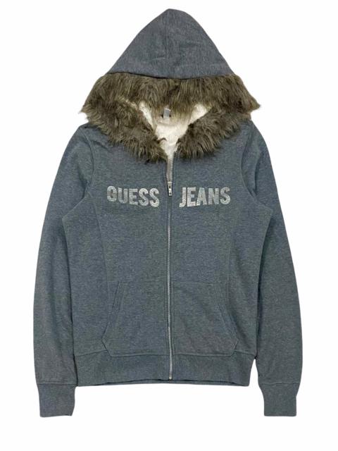 Other Designers Guess - GUESS JEANS FLEECE FUR BIG SPELLOUT HOODIE