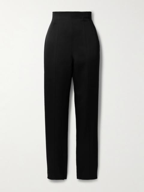 KHAITE Lenn High-rise Crepe Pants