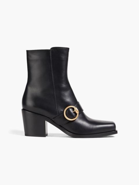 Gianvito Rossi Wayne buckled leather ankle boots