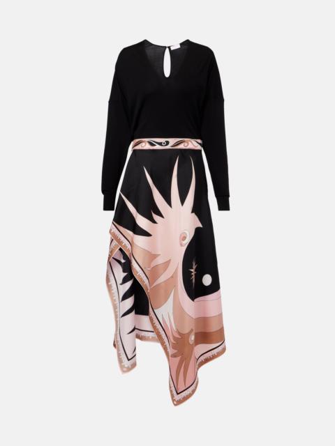 PUCCI Stella knitted silk-blend midi dress