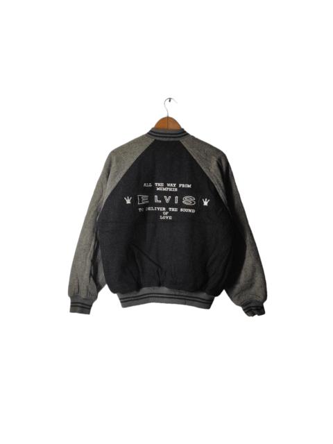 Other Designers VINTAGE ELVIS PRESLEY WOOL VARSITY JACKET