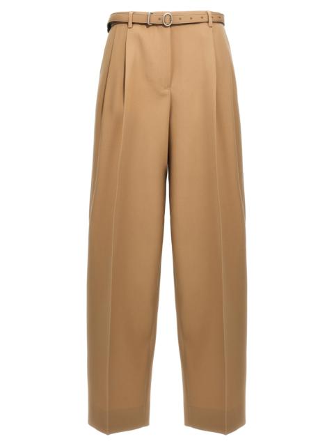 Jil Sander Women Gabardine Belt Pants