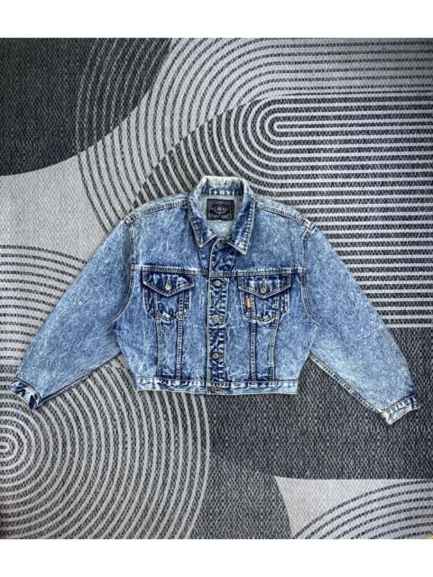 Other Designers Japanese Brand - Vtg 90 G.L Heart Blue Washed Denim Jacket