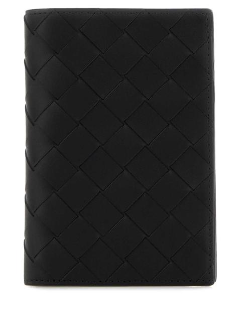 Bottega Veneta Bottega Veneta Men Black Leather Passport Holder