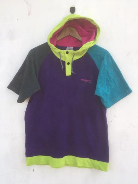 Other Designers VINTAGE COLUMBIA MULTICOLORS HOODIE FLEECE