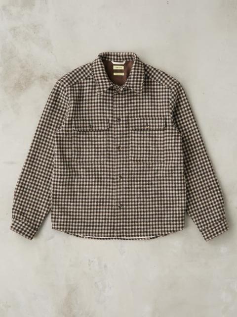 DE BONNE FACTURE Sonsie Tweed Wool Overshirt - Undyed Check