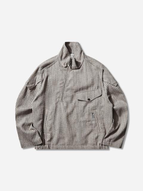 Kiko Kostadinov Men's Farkas Pullover Jacket Tan / Blue