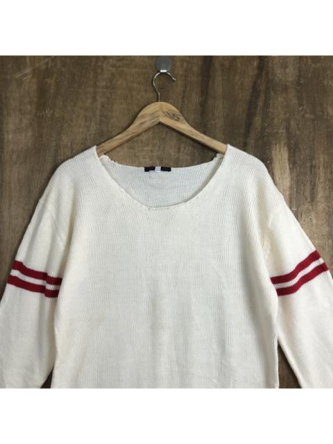 Other Designers Homespun Knitwear - White Knit Sweater With Band
