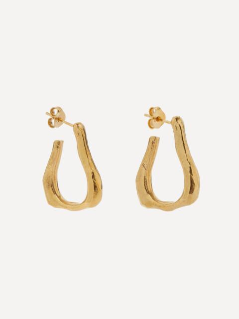 ALIGHIERI 24ct Gold-Plated The Link of Wanderlust Hoop Earrings