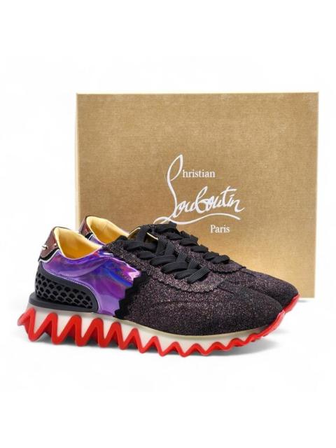 Christian Louboutin Christian Louboutin Loubishark Black Purple Red Sneakers EU 44.5 US 11.5 - NWB