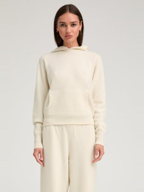 SPRWMN IVORY CASHMERE HOODIE