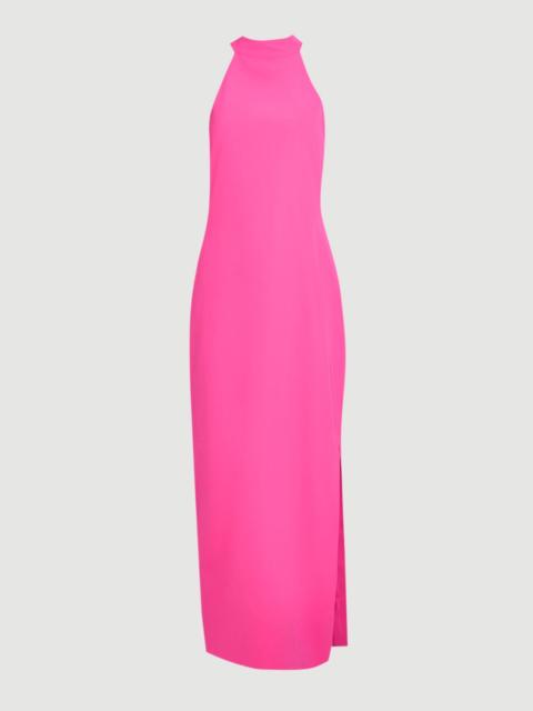 KAREN MILLEN Soft Tailored Halterneck Open Back Maxi Dress