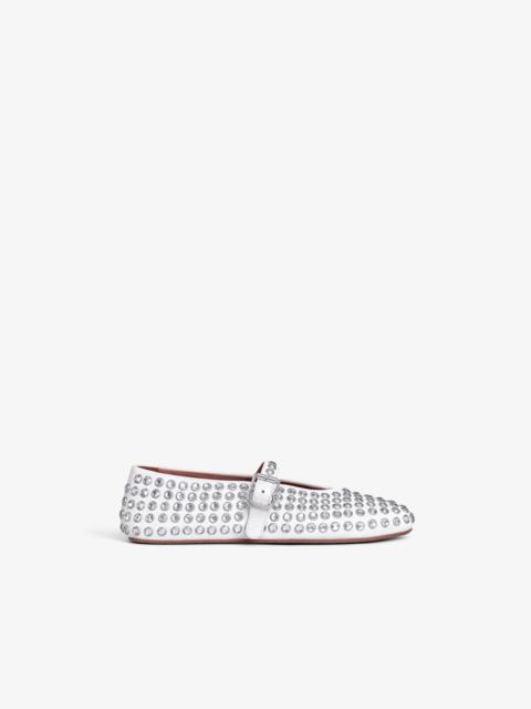 Alaïa STRASS LAMBSKIN BALLET FLATS