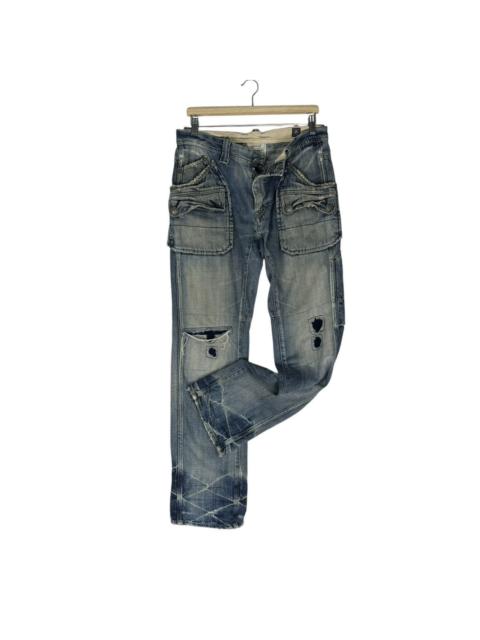 Other Designers If Six Was Nine - ☀️BARTACK MILL SPEC PATCHWORK DENIM PANTS
