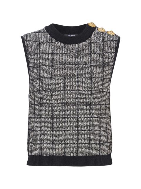 Balmain Tweed tank top