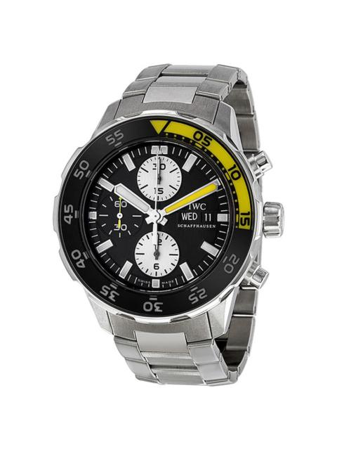 IWC Schaffhausen Pre-owned IWC Aquatimer Chronograph Black Dial Men's Watch IW376701