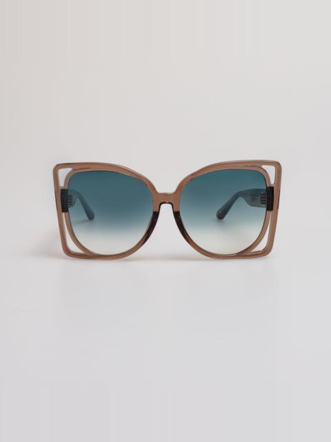 LINDA FARROW Astra Sunglasses in Brown