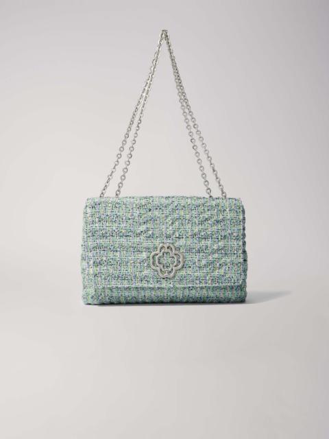 maje Clover bag with tweed chains