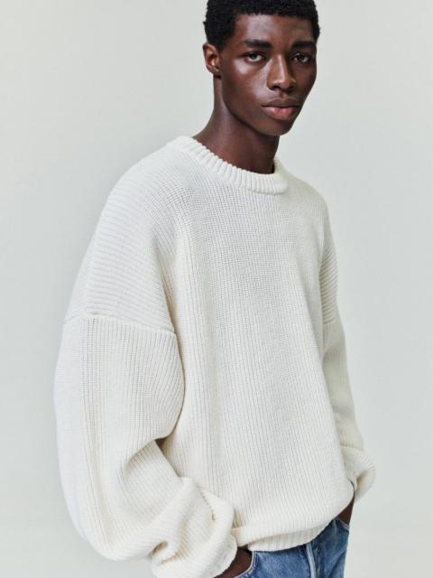 Fear of God Double Knit Linen Wool Cotton Crewneck Sweater